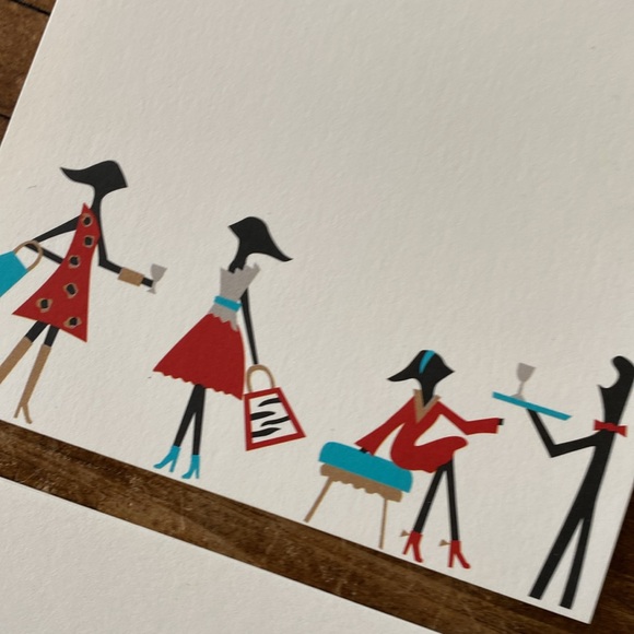 R. Nichols Artist Mid Century Style Notecards and Envelopes Set of 10 - Picture 4 of 10